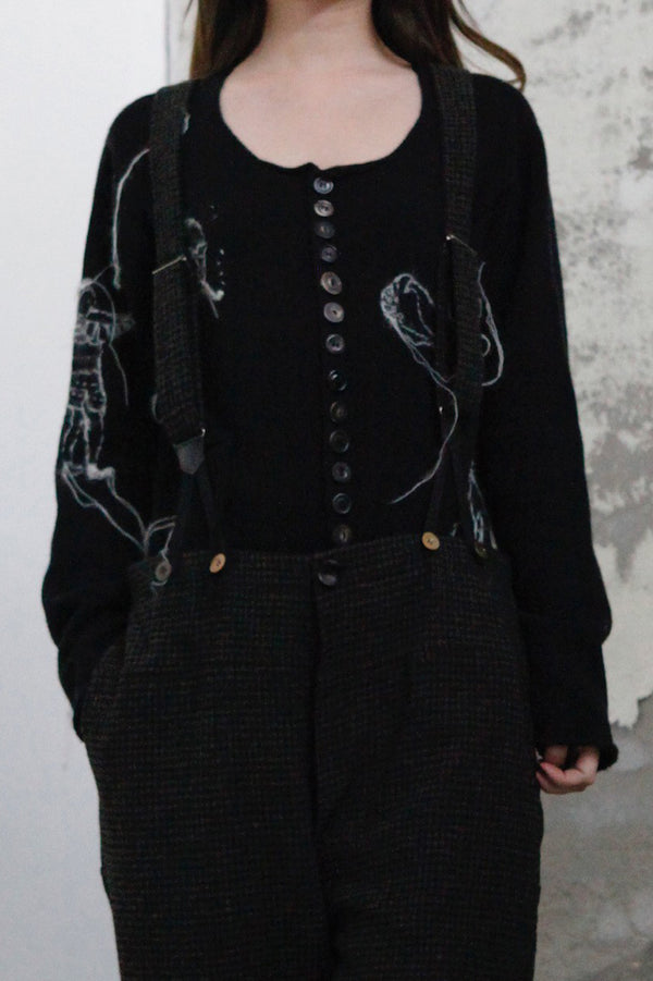 Archivio J.M.Ribot Handmade Embroidered sweater KN38/RI